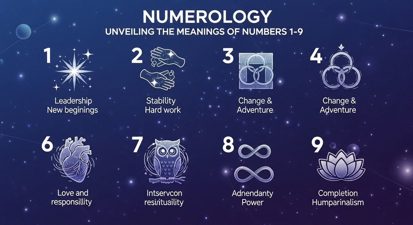 numerology number meanings 1-9